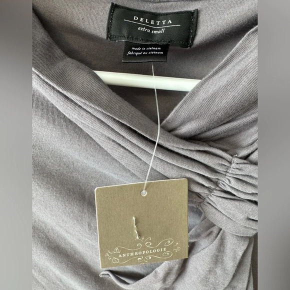 NWT Anthropologie Deletta Ruffle Front Blouse Size XS - Picture 3 of 4